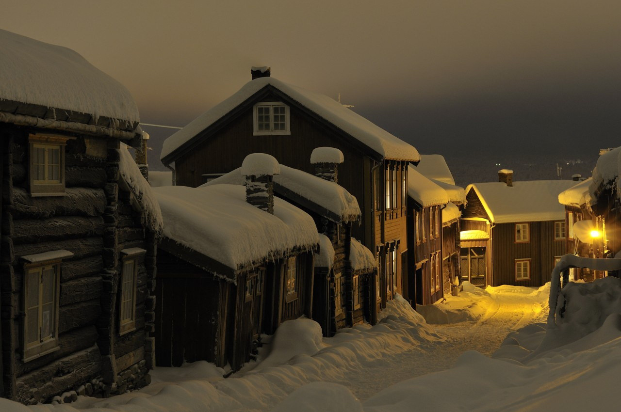 Գեղեցիկ լուսանկար. Ձմեռ Նորվեգիայում