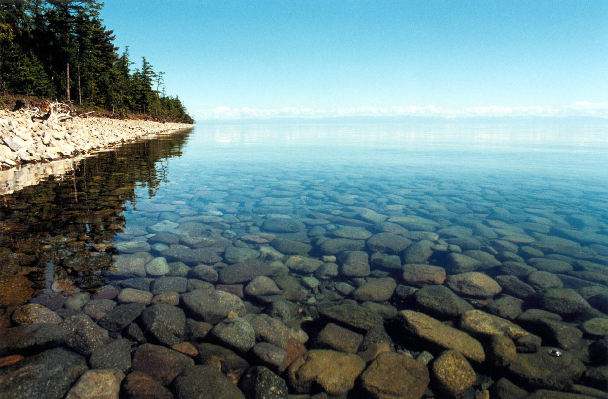 Clear water of Baikal