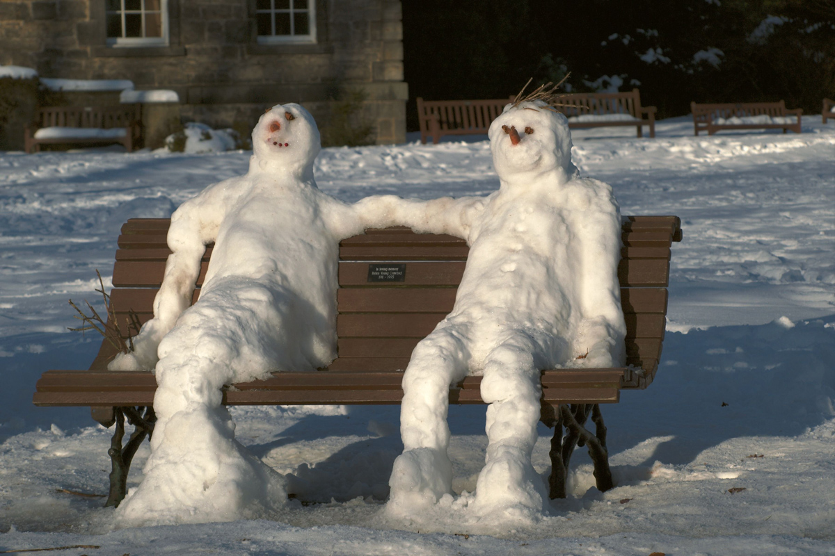 Φωτογραφίες από αστεία χιονάνθρωπους