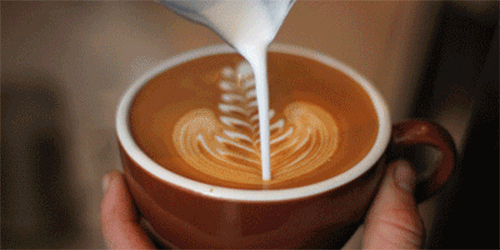 GIF картина на кафе