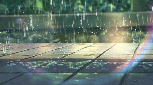 Gif picture falling raindrops