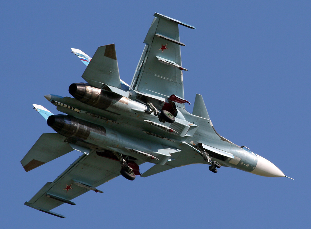 ภาพถ่าย Su-33: มุมมองด้านล่าง