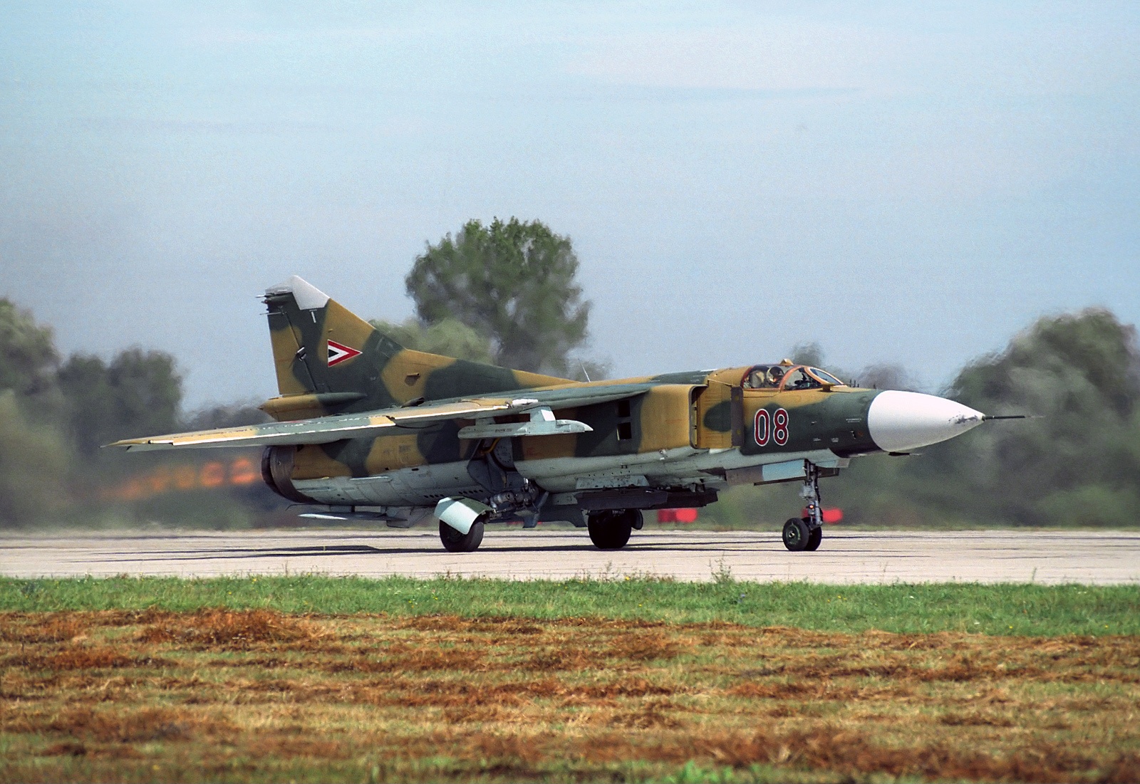 MiG-23MF Vengrijos oro pajėgos. Paveikslėlis padarytas 1991 m. Rugsėjo 16 d