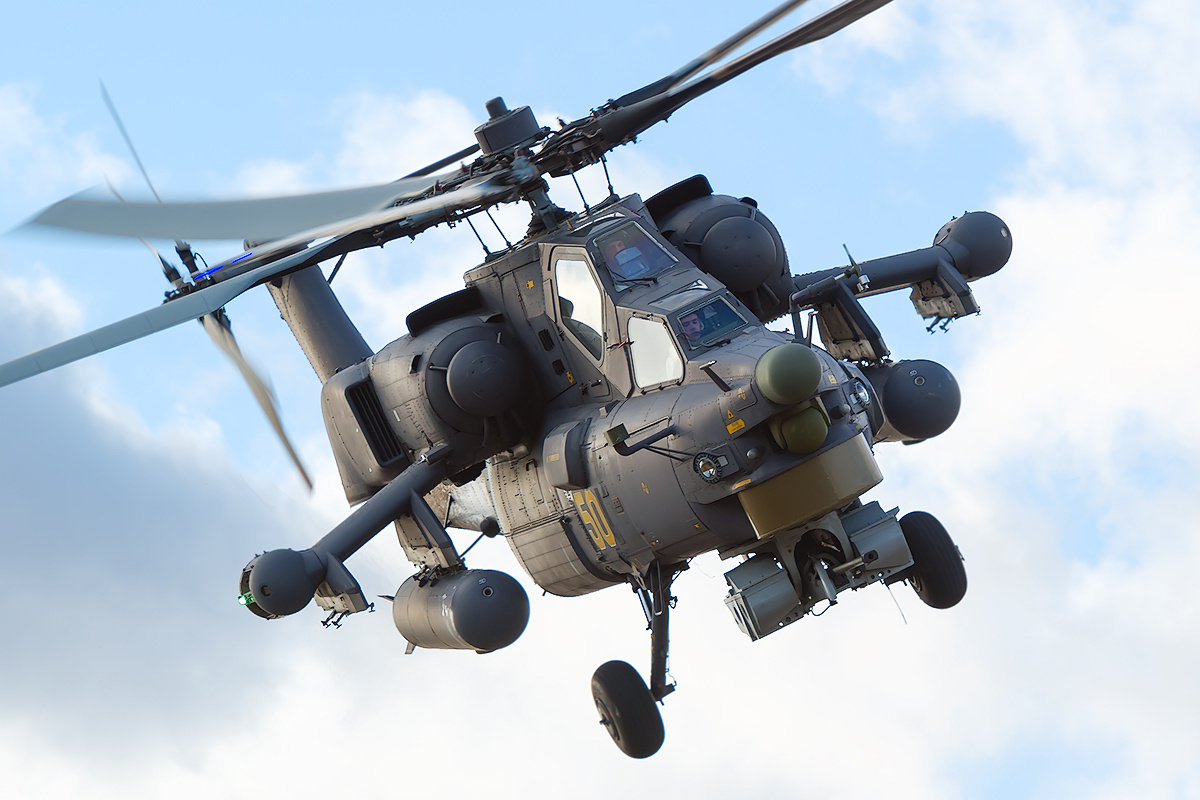 Mi-28 in the sky
