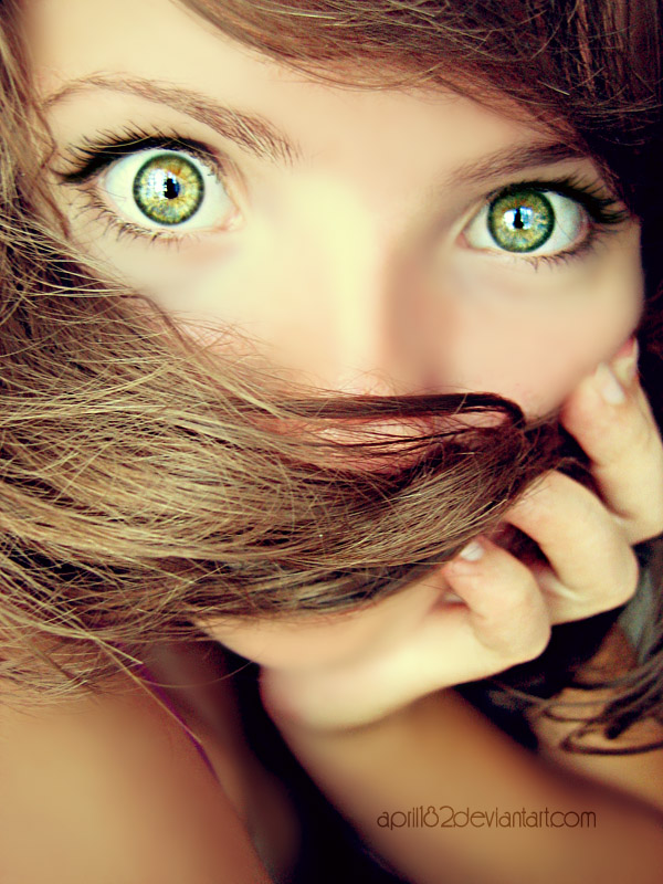 Bilder av tjejer med blå ögon
