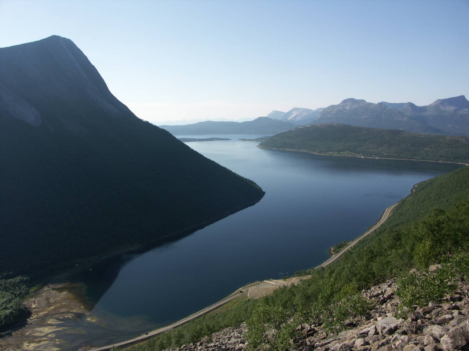 Fjord v Nórsku