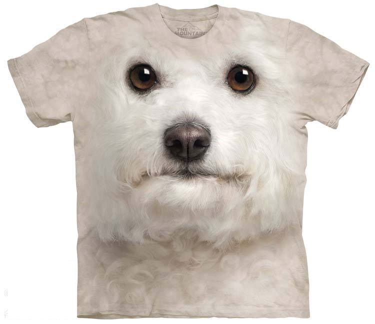 Bichon Frise Namlu Baskı T-shirt