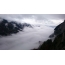Foto qielli mbi retë në Alpet. Është e thjeshtë: ju ngriteni mbi retë dhe gjuajte