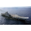 The aircraft carrier "Admiral Kuznetsov" in the sea