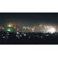 GIF picture: New Year's fireworks over the city