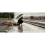 Gif picture lonely girl in the rain
