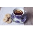 GIF paveikslėlis arbata su citrina ir sausainiais