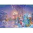 Εικόνα GIF: Πατέρας Frost και Snow Maiden στο χριστουγεννιάτικο δέντρο