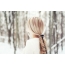 Photos of girls in the winter from the back
