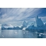Greenland Glacier - icebergs break off from it