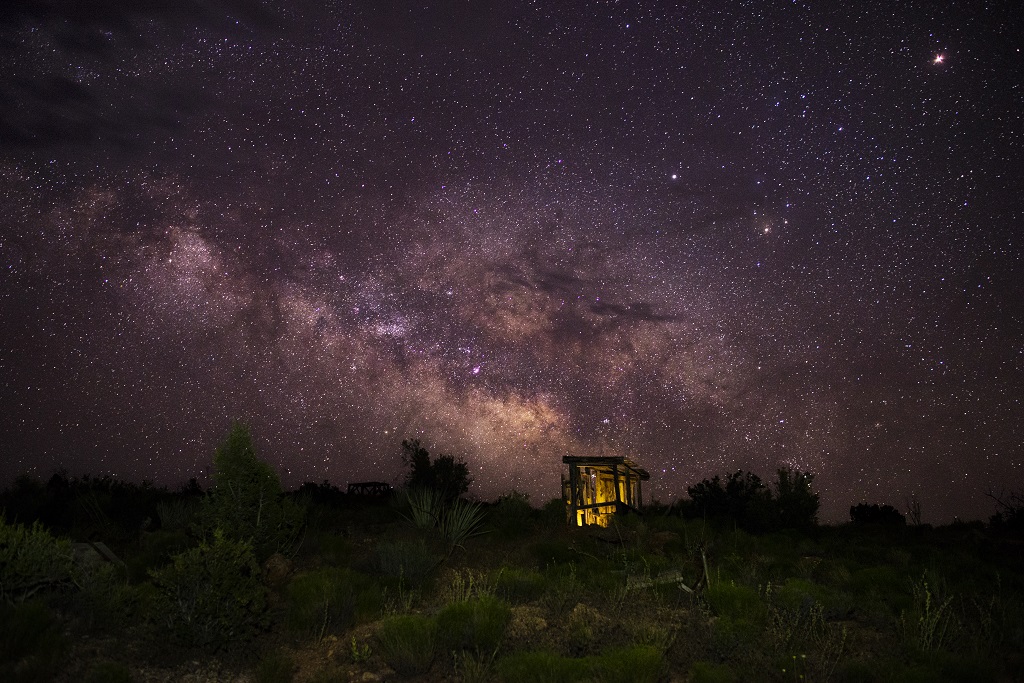 Starry sky, foto site na USA