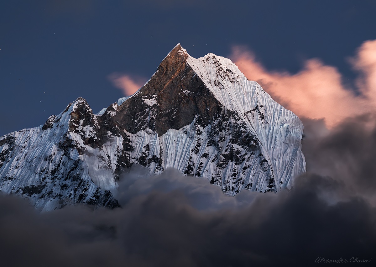 Machapuchare (6998 m) - einer der wenigen Gipfel, auf den noch nicht getreten wurde