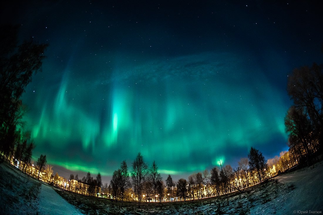 Aurora boreal en rusia