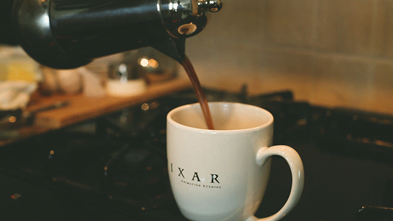 GIF նկարը սուրճ