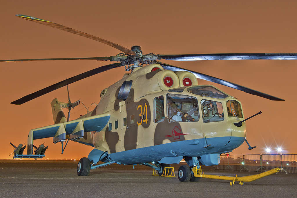 Swartkop Muzeyində (Cənubi Afrika) Mi-24A