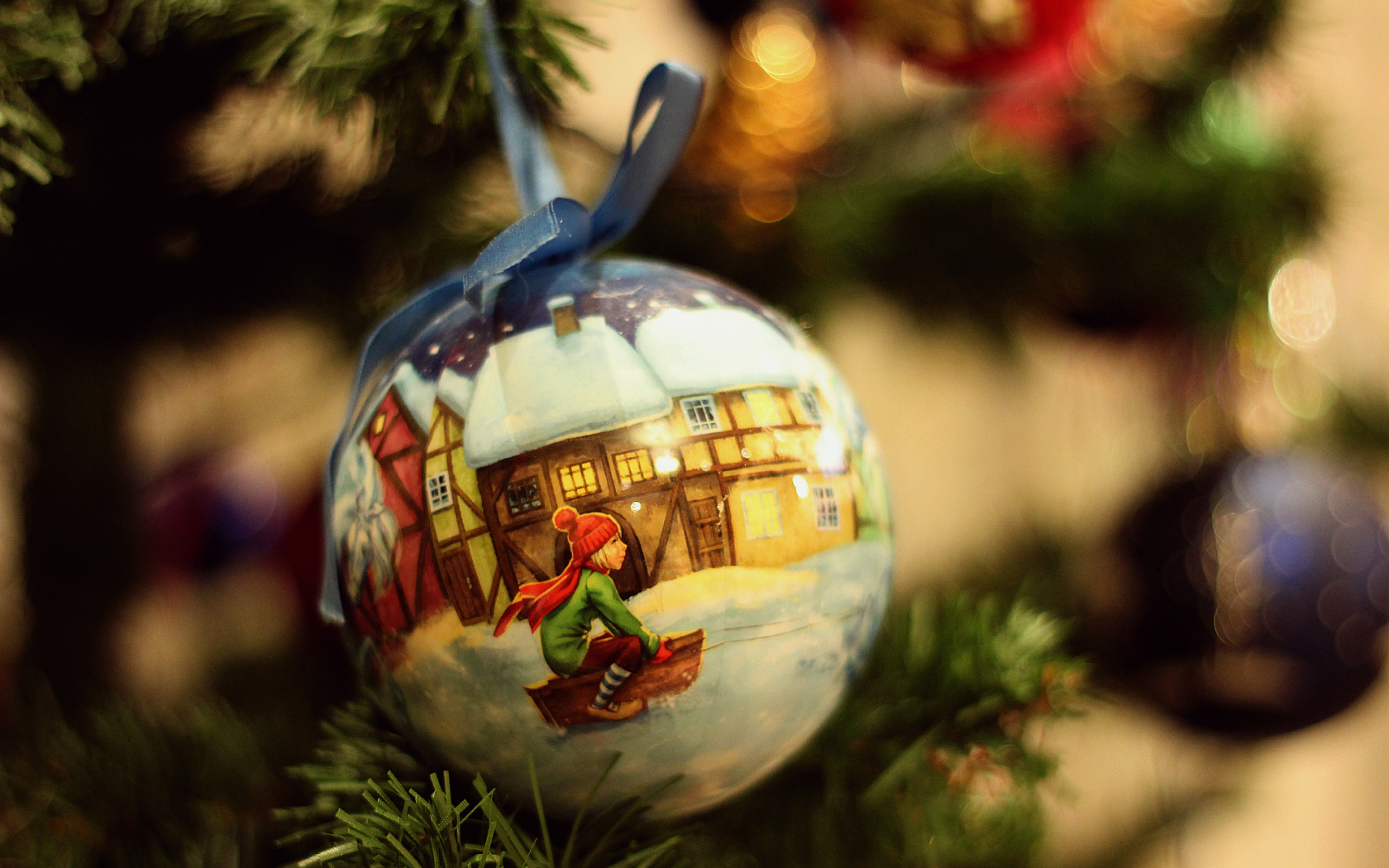 Foto mainan pokok Krismas