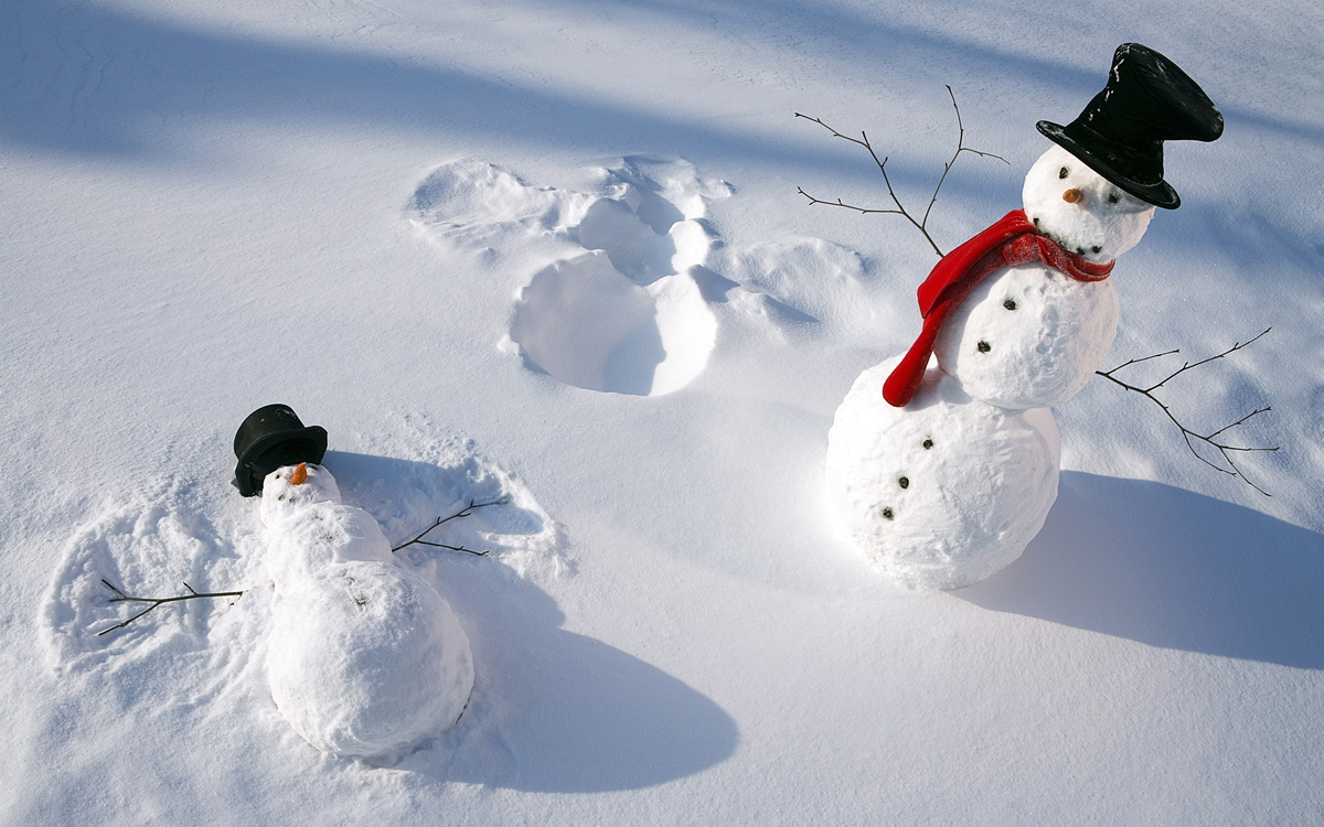 Զվարճալի snowmen