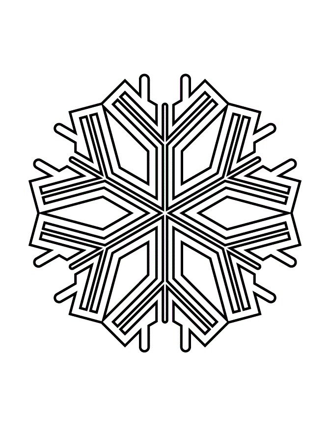 Stencils af snefnug på vinduerne