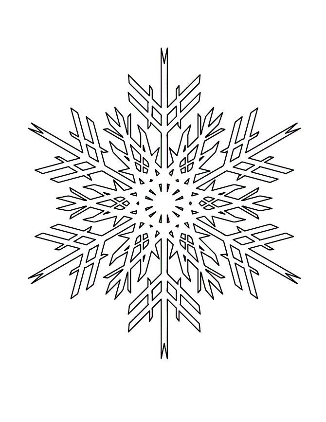 Stencils of snowflakes on the windows