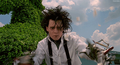 GIF picture from the movie "Edward Scissorhands"
