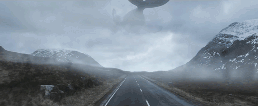 GIF picture: whale in the sky
