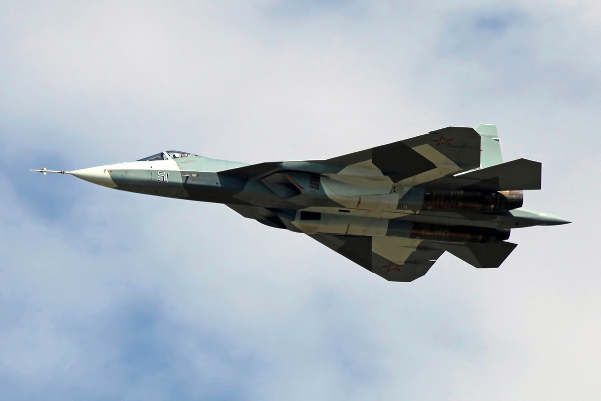 Su-57の写真（PAK FAまたはT-50）