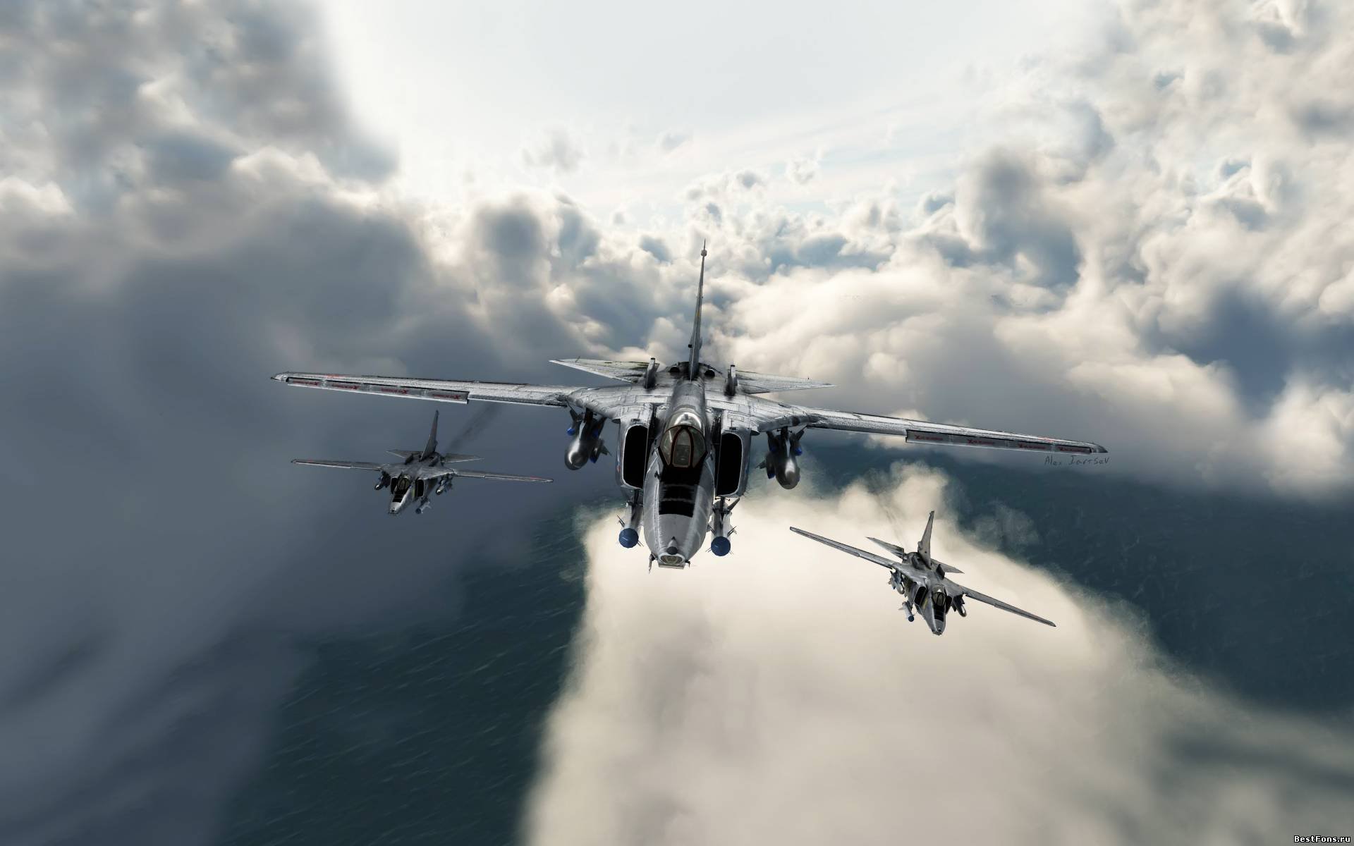 МиГ-27 бүлэг нислэгт орно