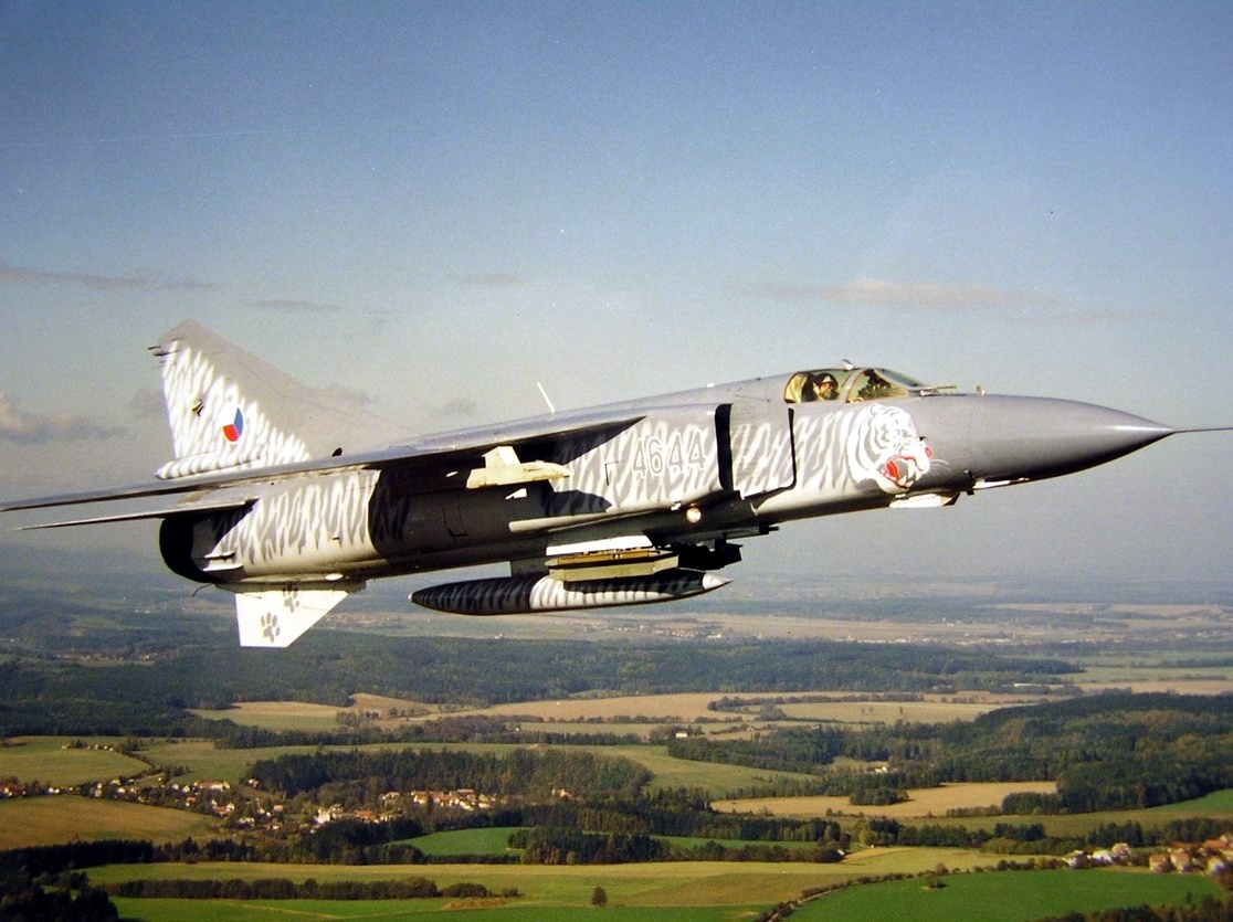 MiG-23ML Tékkneskur flugherinn. Mynd tekin júlí 1994
