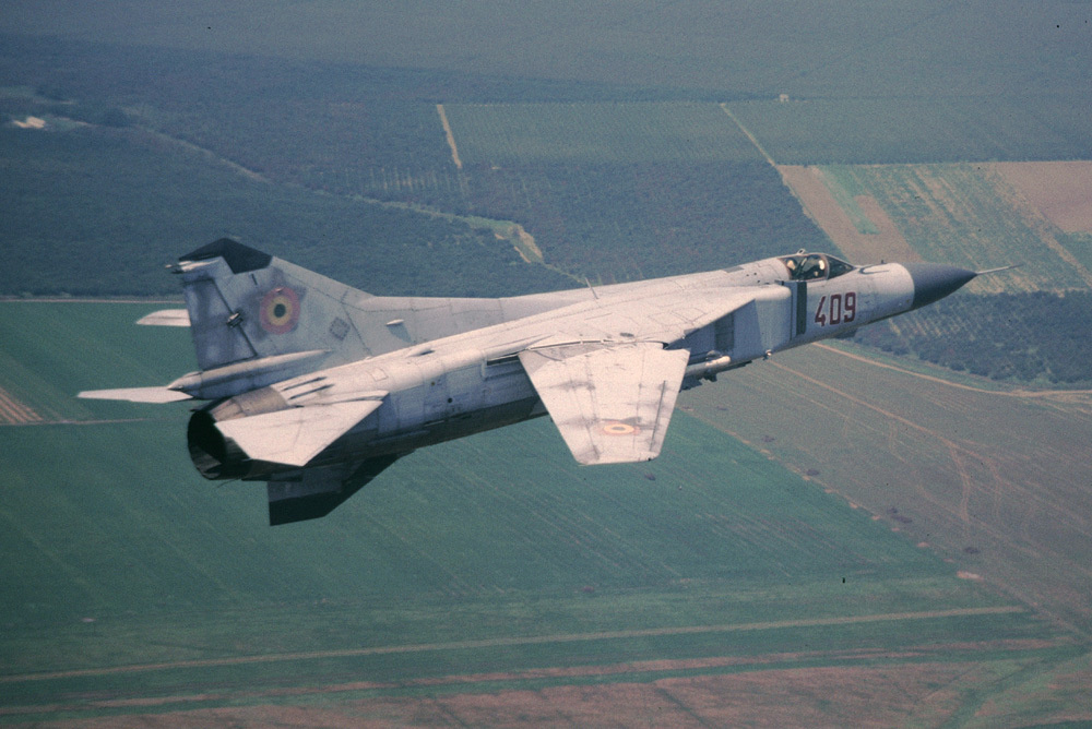 MiG-23ML rumensk luftvåpen. Bilde tatt 16. juli 1991