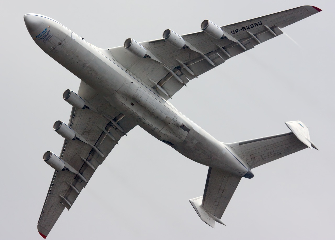 An-225 Mriya, Flugzeugansicht von unten