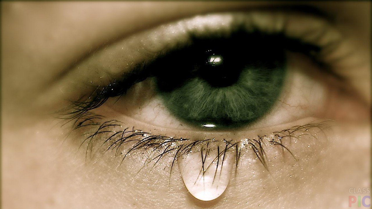 Foto eines weinenden Mädchens