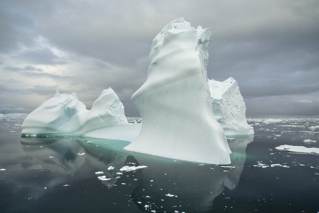 Breakaway Iceberg in the Ocean