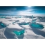 Hermoso hielo del lago Baikal