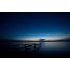 Lake Issyk Kul bij zonsondergang