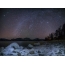 Natë e shkurtit në Liqenin Teletskoye