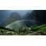 Regenboog in Machu Picchu