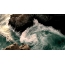 Obrázek GIF: zátoka na moři