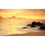 Gambar GIF: laut pada waktu matahari terbenam