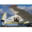 An-225 Mriya Aircraft a lokacin aikin kaya a filin jiragen saman Hamburg