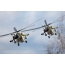Foto: Pasangan Mi-28 dalam penerbangan rendah