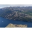Mimbar Rock - jangkungna gawir raksasa tina 604 méter luhureun Lysefjord