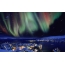 Aurora Boreal sobre a cidade de Hammerfest, norte da Noruega