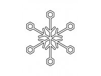 Stencils of snowflakes...
