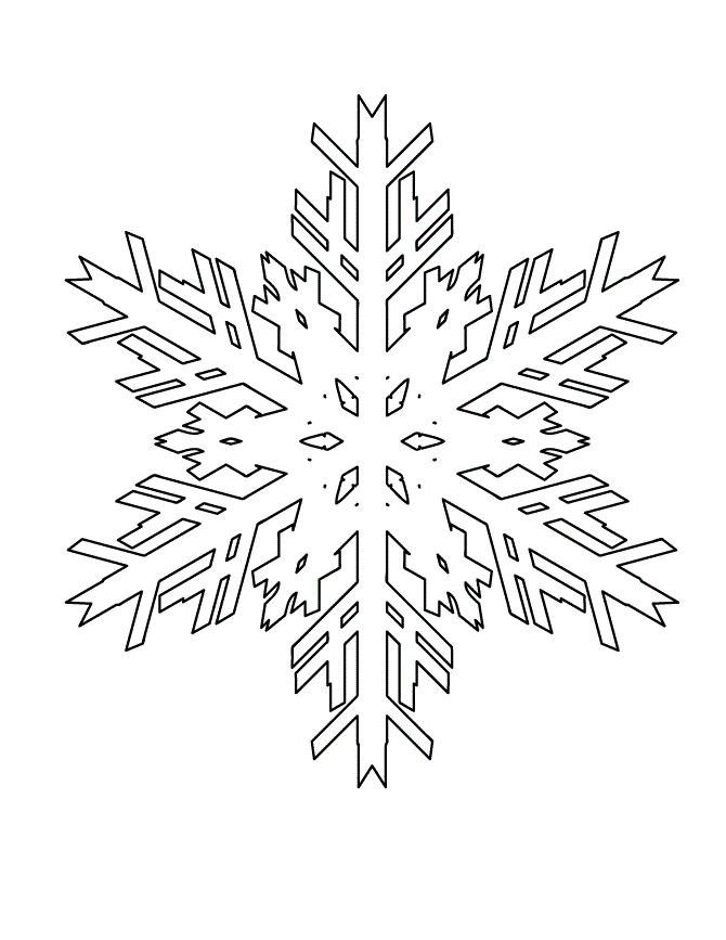 Stencils of snowflakes on the windows