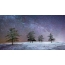Beautiful photo of the starry sky in winter